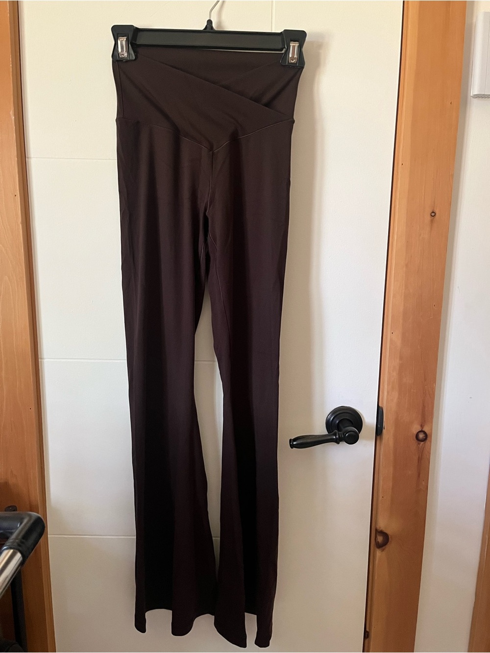 Aerie Offline High-Waist Wide-Leg Women's Pants - Dark Brown